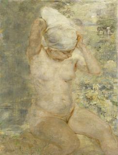 Isabel Bishop - Nude by Stream