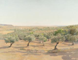 Isabel Quintanilla - Weite Landschaft mit Bäumen