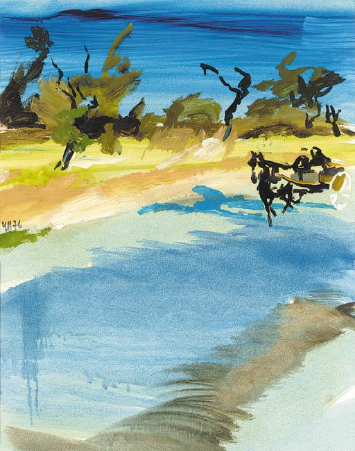 Isabelle Duret-Dujarric - La charette bleue, Ibiza