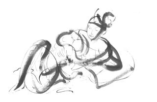 Isamu Noguchi - Peking Drawing (Mother And Child)