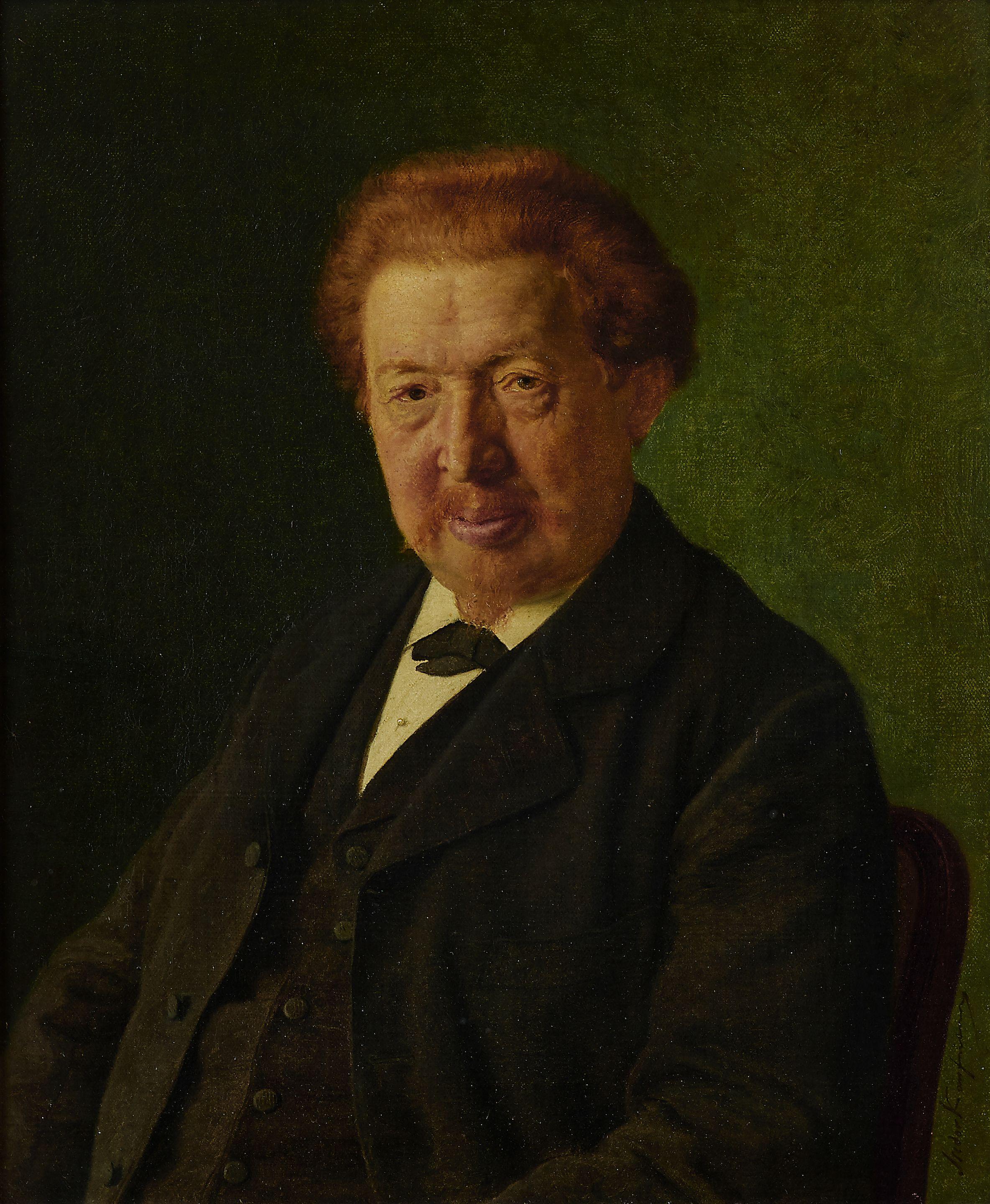 Isidor Kaufmann - A portrait of a distinguished gentleman