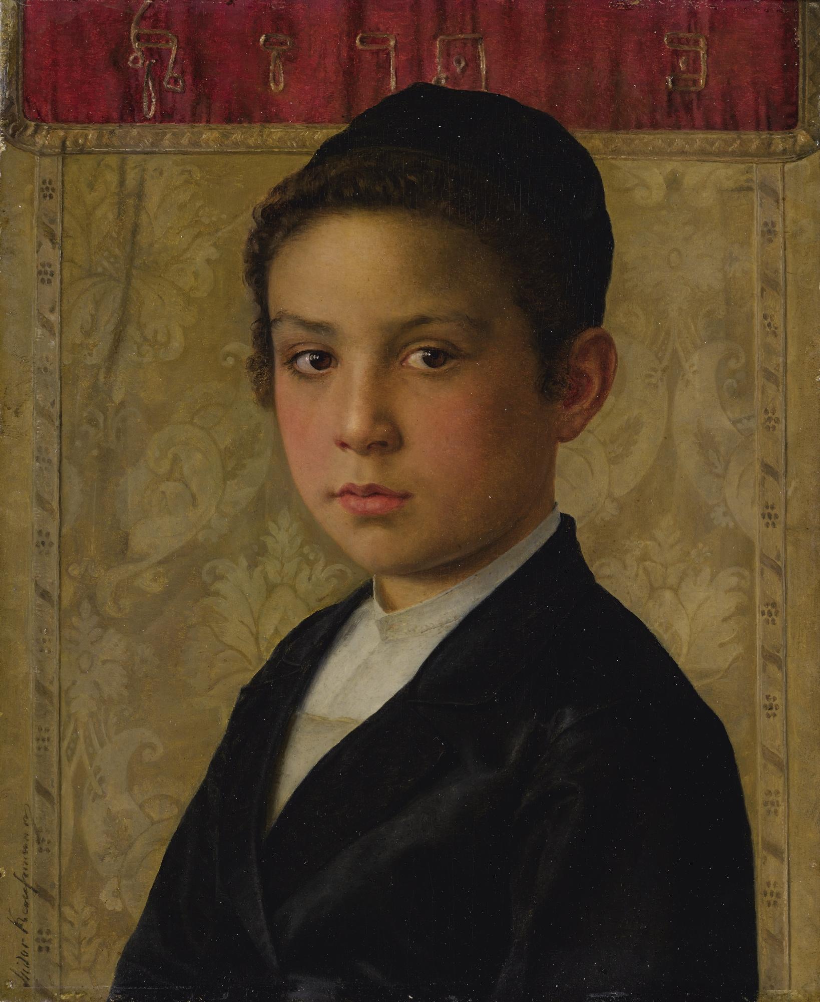 Isidor Kaufmann - Austrian portrait Of A Boy