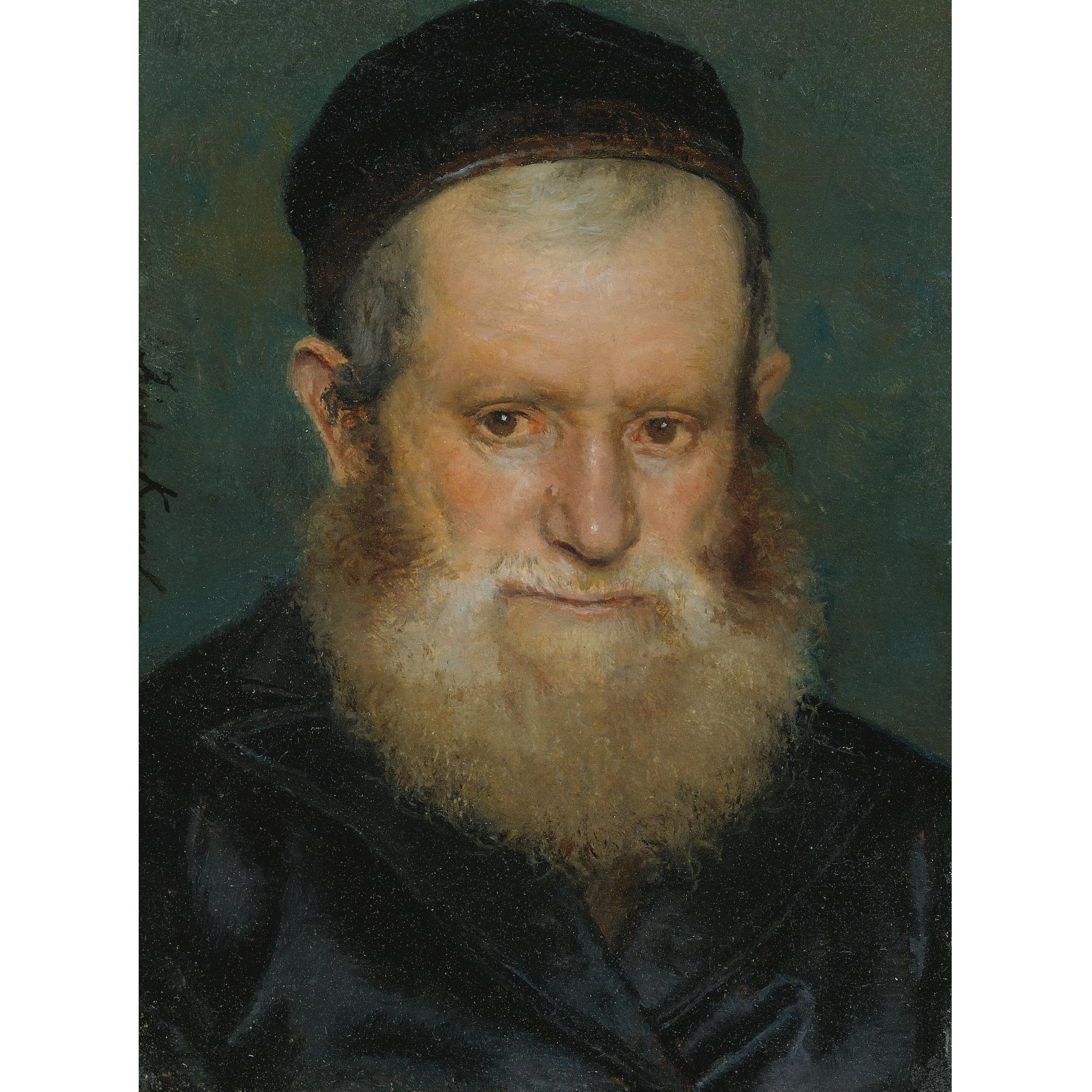Isidor Kaufmann - Hungarian Portrait Of A Rabbi