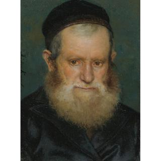 Isidor Kaufmann - Hungarian Portrait Of A Rabbi