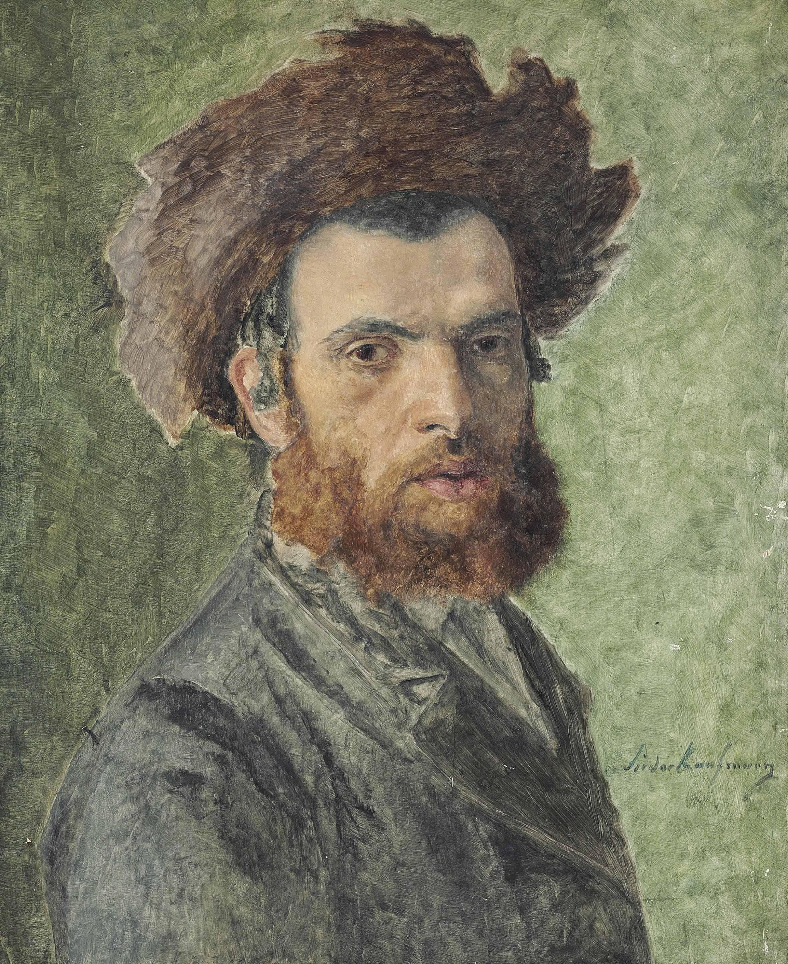 Isidor Kaufmann - Portrait of a young Hasidic Jew