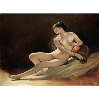 Isidore-Alexandre-Augustin Pils - La Figure De La Seine, Étude Pour L\'Opéra Garnier À Paris