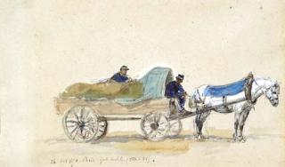 Isidore Alexandre Augustin Pils - Soldiers In A Horsedrawn Carriage