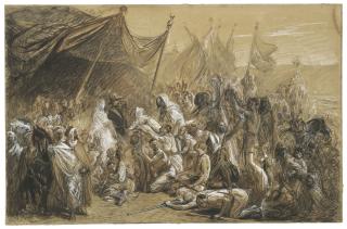 Isidore-Alexandre-Augustin Pils - The reception of Emperor Napoleon III and Empress Eugénie at Algiers on 18 September 1860