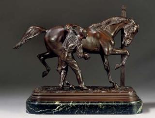 Isidore-Jules Bonheur - Cheval et lad (Horse and Groom)