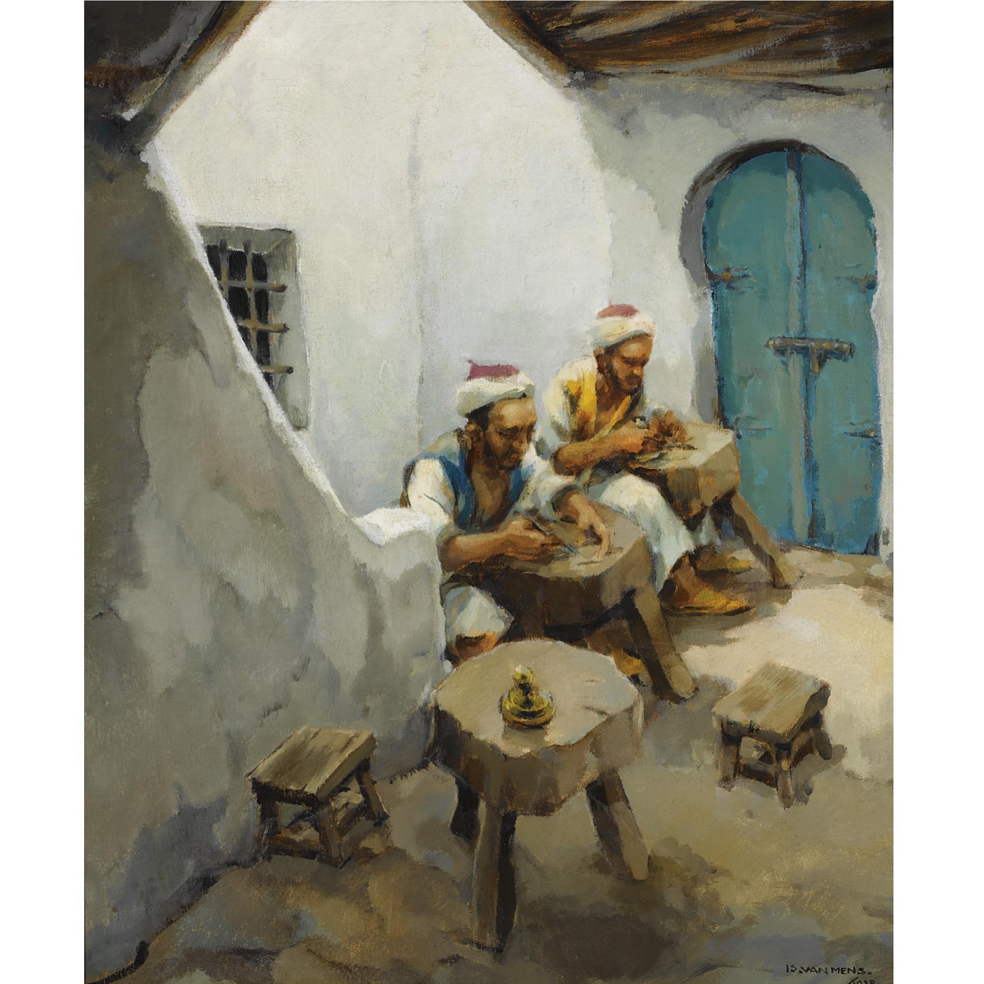 Isidorus van Mens - An Oriental Streetscene