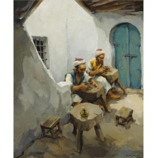 Isidorus van Mens - An Oriental Streetscene