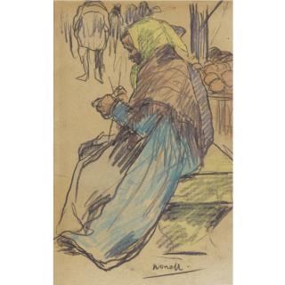 Isidre Nonell - Spanish gitana (The Gypsy)