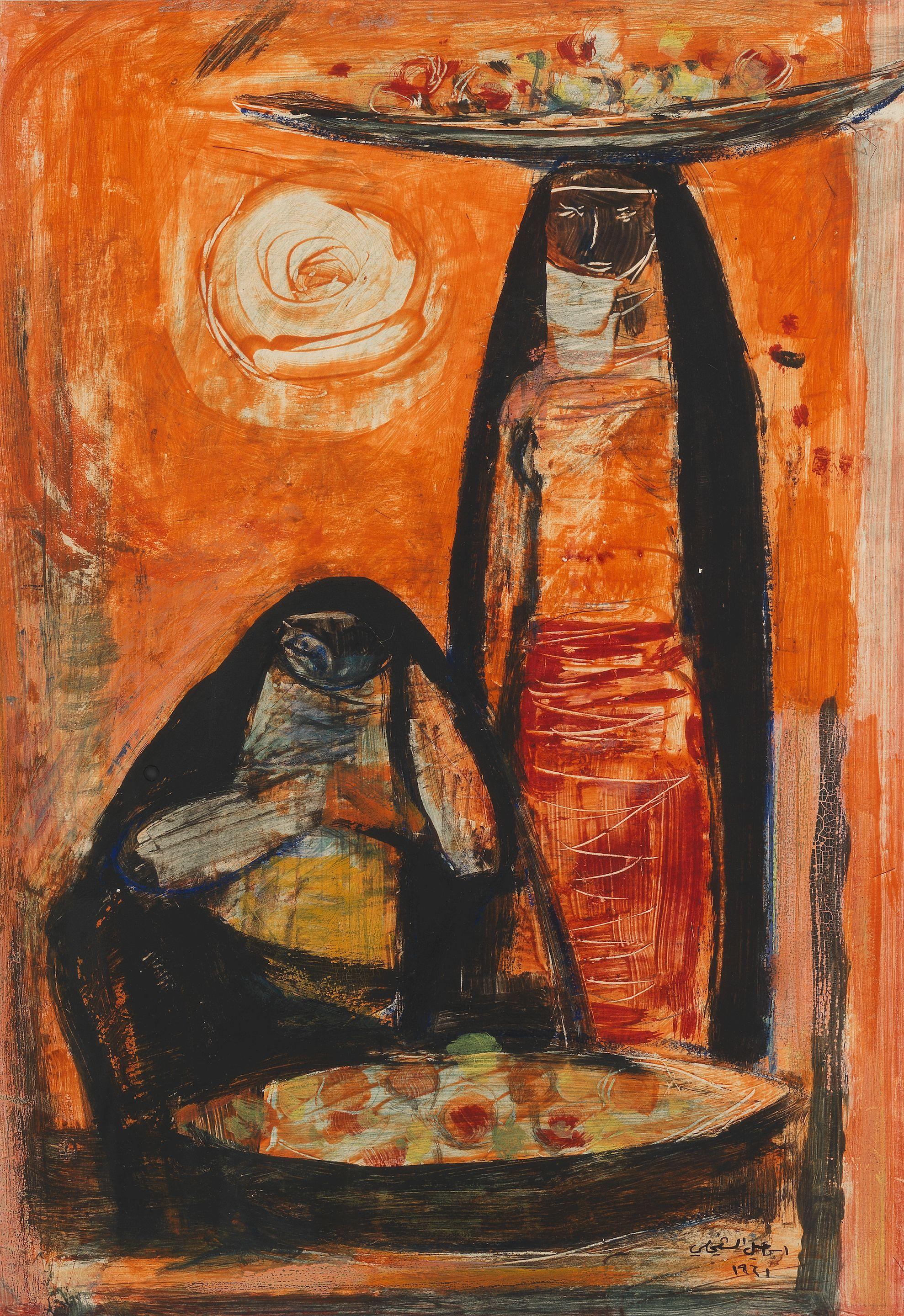 Ismael Al-Sheikhly - Two Bedouin Ladies