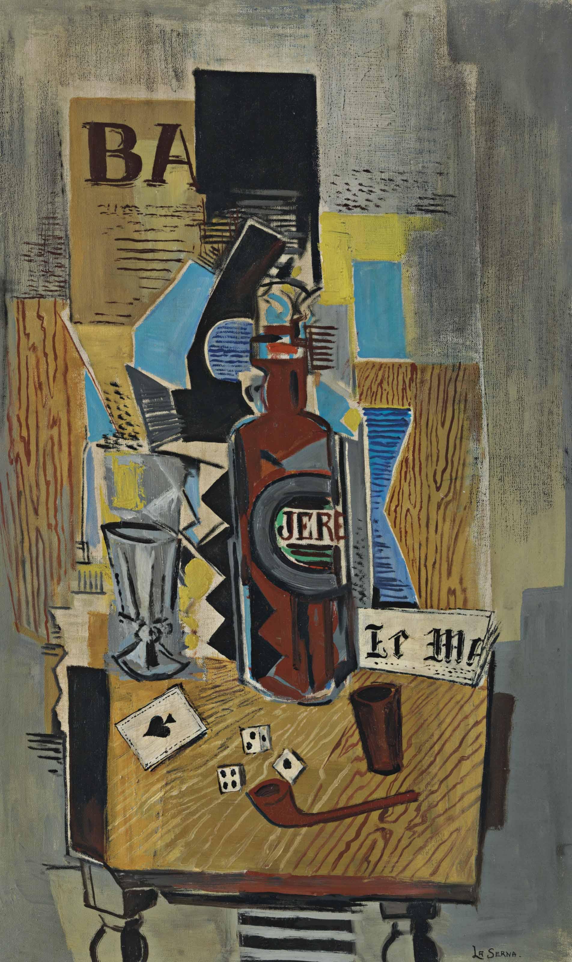 Ismael De La Serna - Nature morte à la pipe