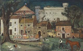 Ismael De La Serna - Village avec carrousel