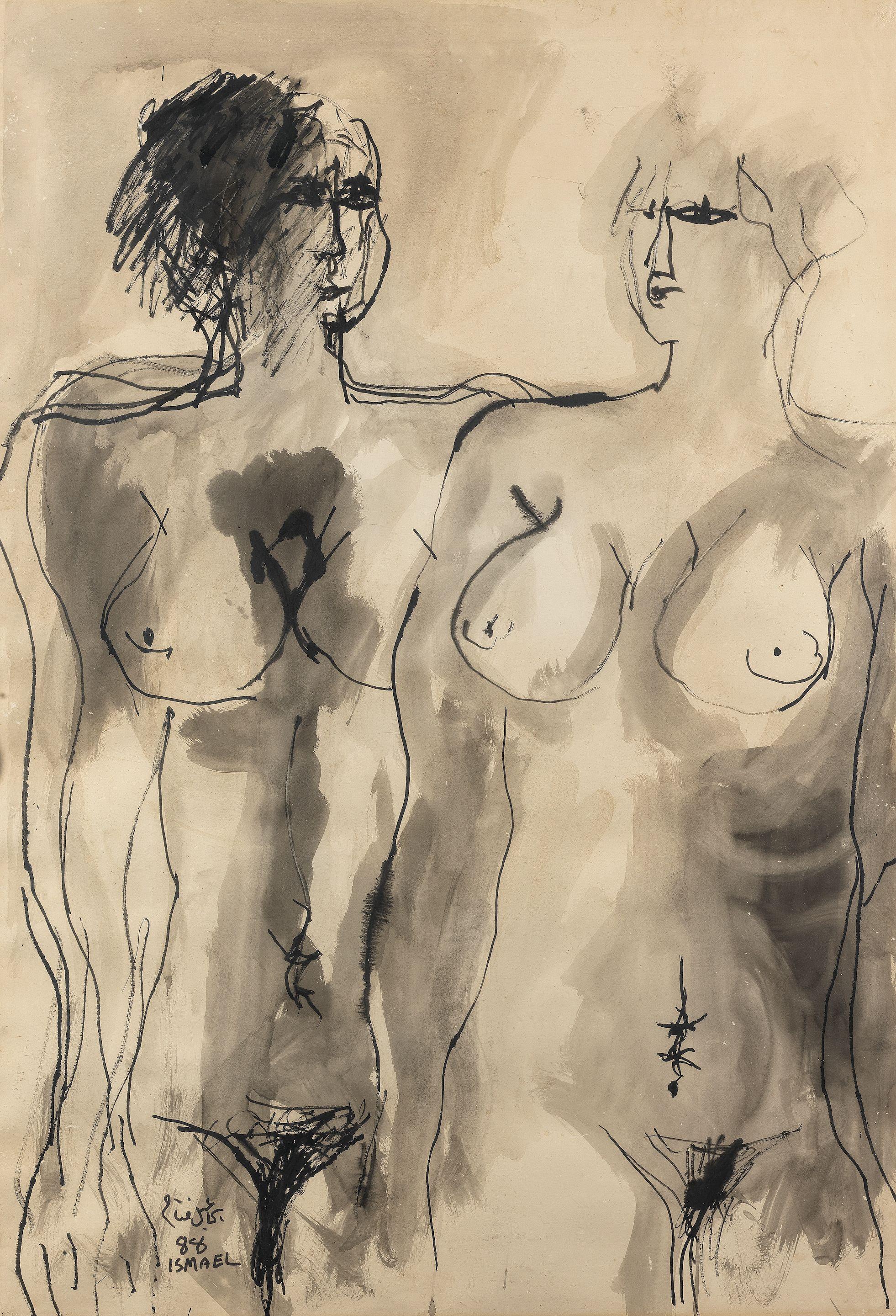 Ismael Fattah - Standing Nudes