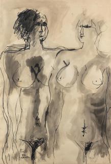 Ismael Fattah - Standing Nudes