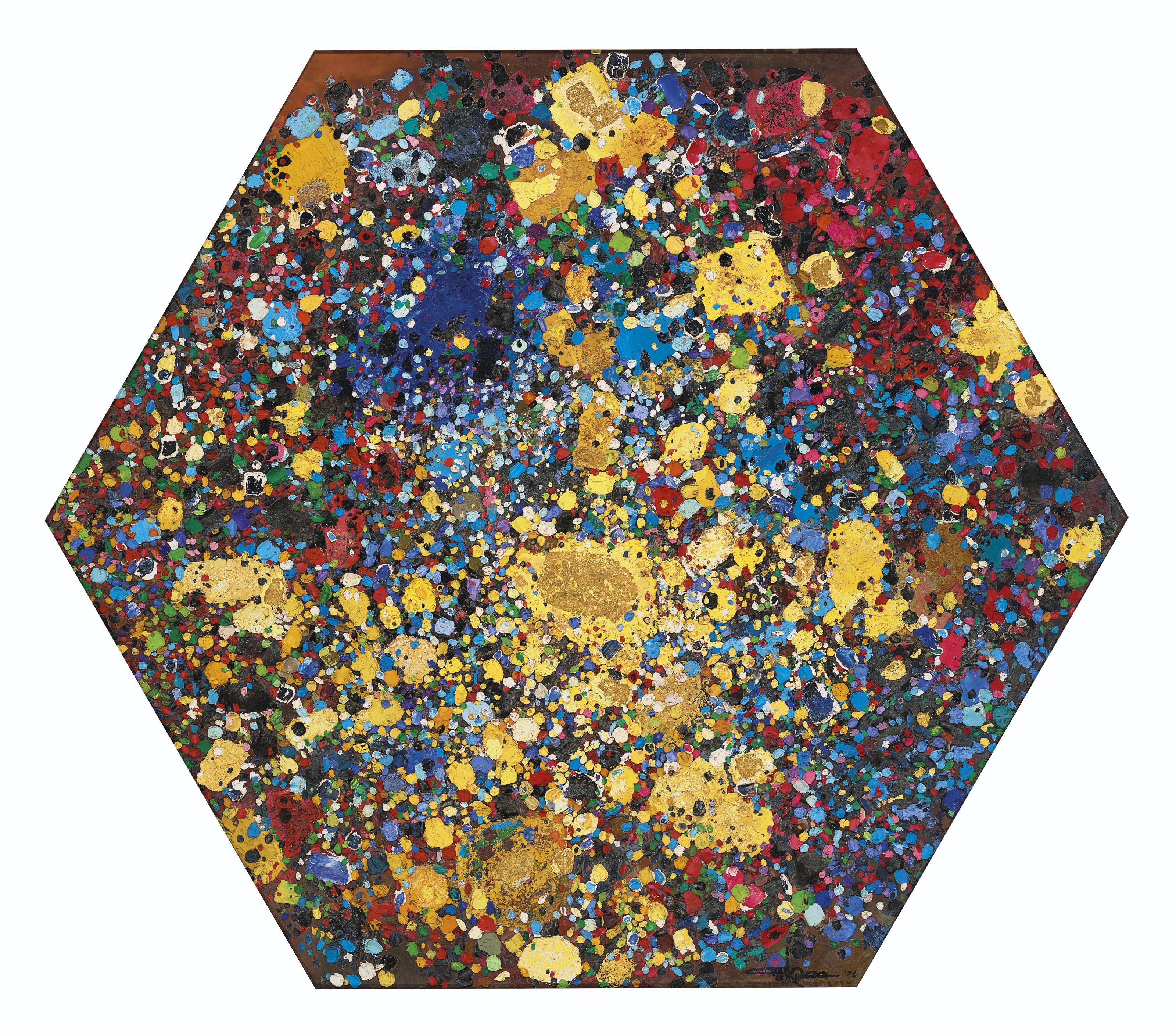 Ismail Gulgee - Untitled (Cosmic Hexagon Series)