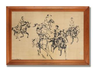 Ismail Gulgee - Untitled (Polo Players)