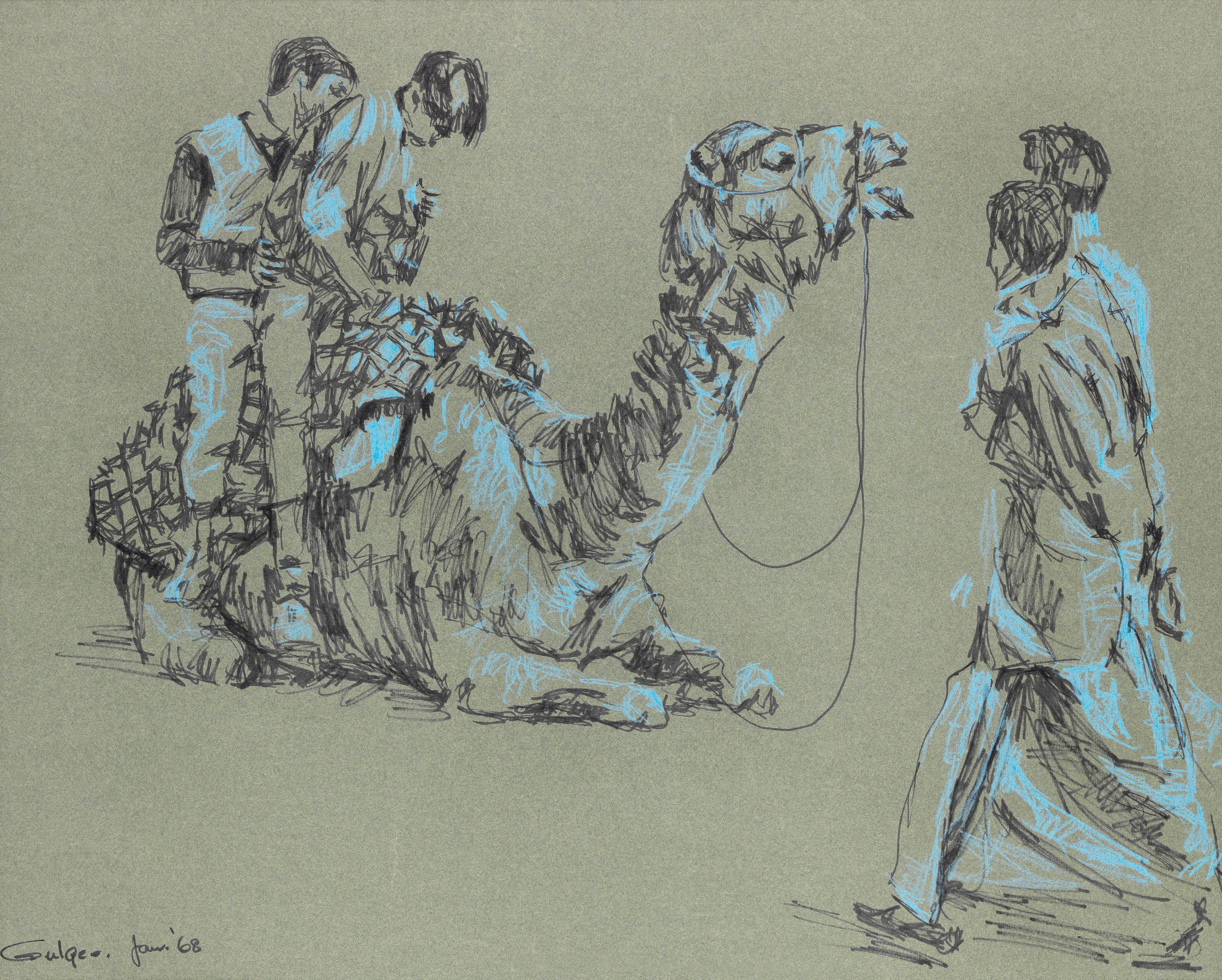 Ismail Gulgee - Untitled (Two Boys On A Camel)