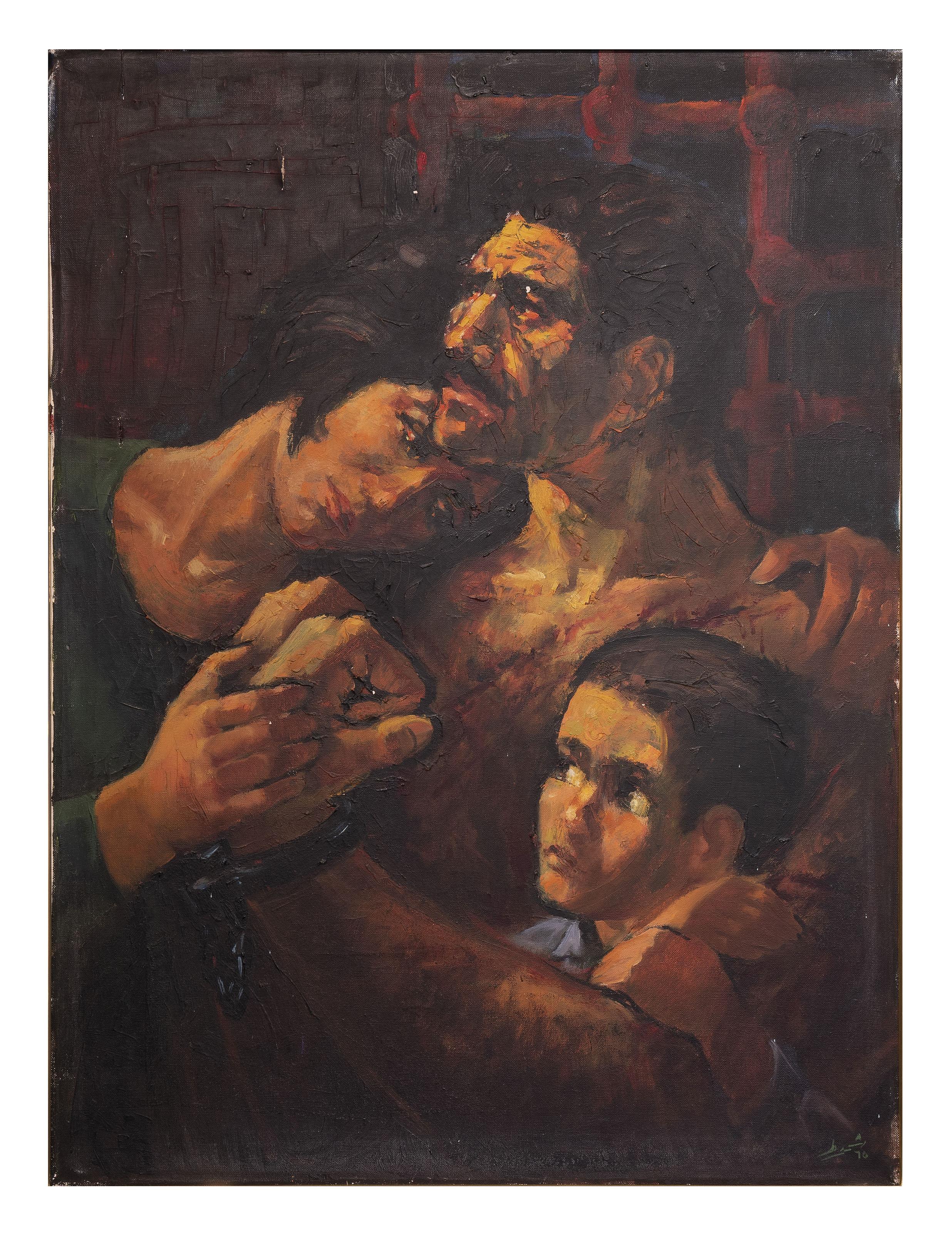 Ismail Shammout - Encounter in the Prison Cell