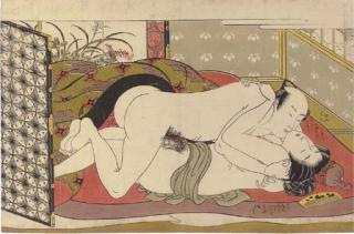 Isoda Koryusai - An amorous couple