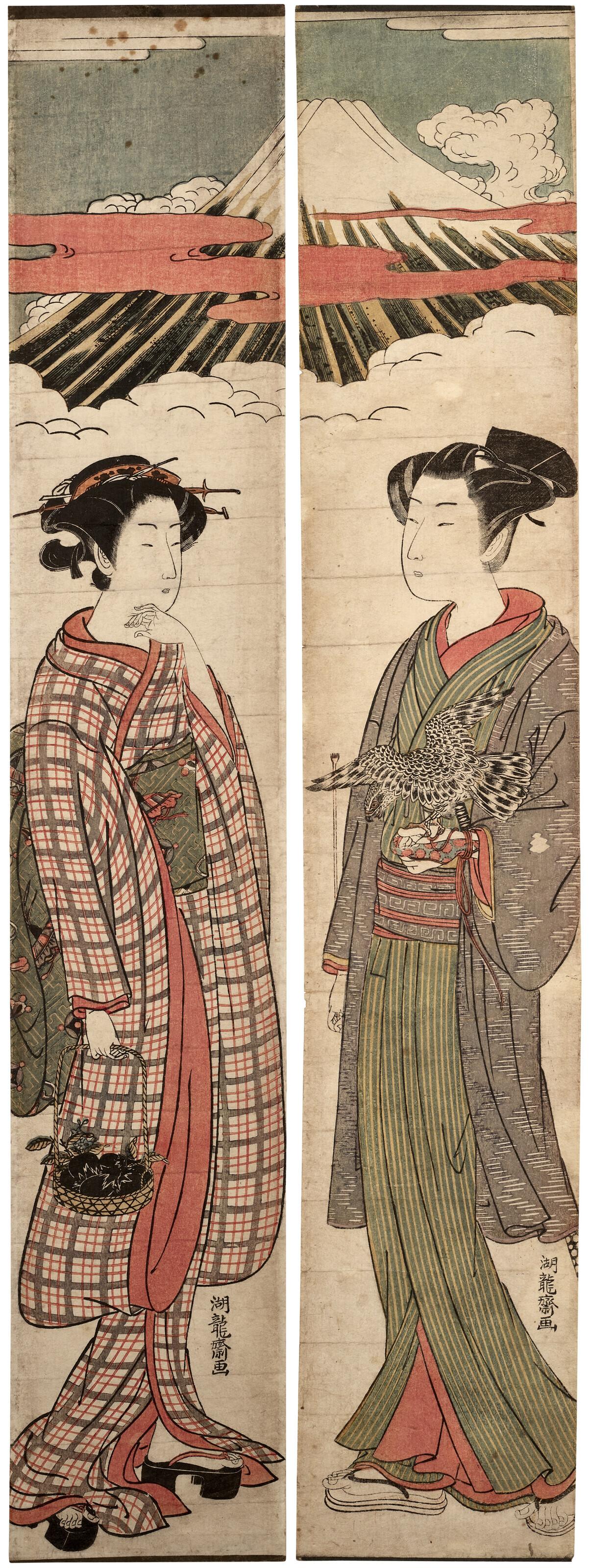 Isoda Koryusai - First dream of the new year