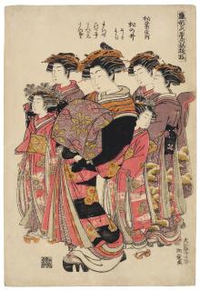 Isoda Koryusai - The Courtesan Matsunoi of the Matsubaya Teahouse