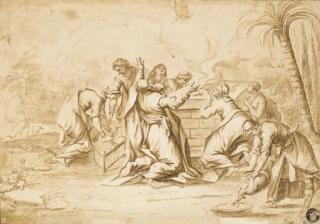 Israël Silvestre - Vue de Venise Avec Le Palais Des Doges Et Le Campanile, Un Bateau Au Premier Plan