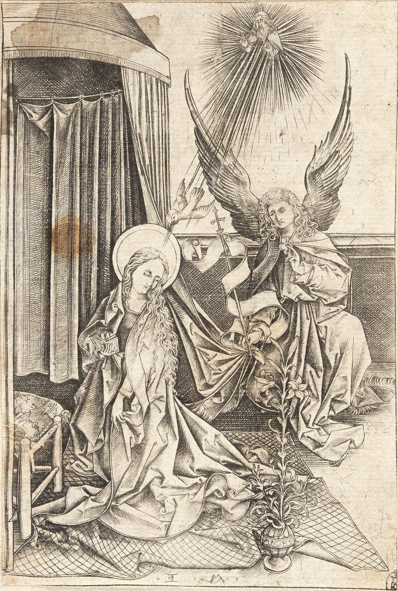 Israhel van Meckenem - Die Verkündigung