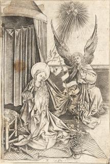 Israhel van Meckenem - Die Verkündigung