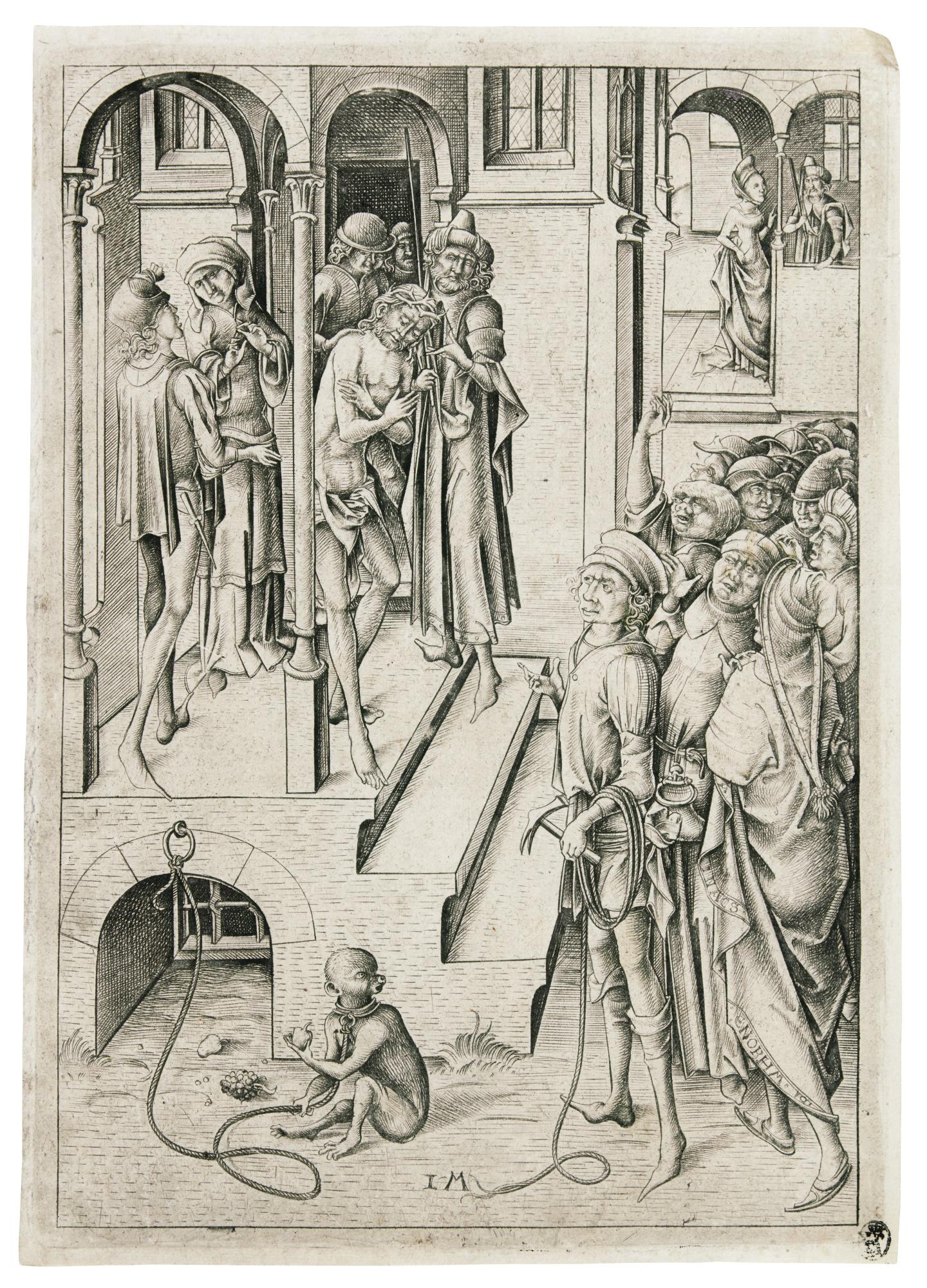Israhel van Meckenem - Ecce Homo (Geisburg 78; Lehrs, Hollstein 148)