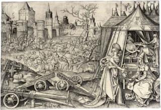 Israhel van Meckenem - Judith with the Head of Holophernes (Bartsch 4; Geisberg, Lehrs, Hollstein 8 IV)