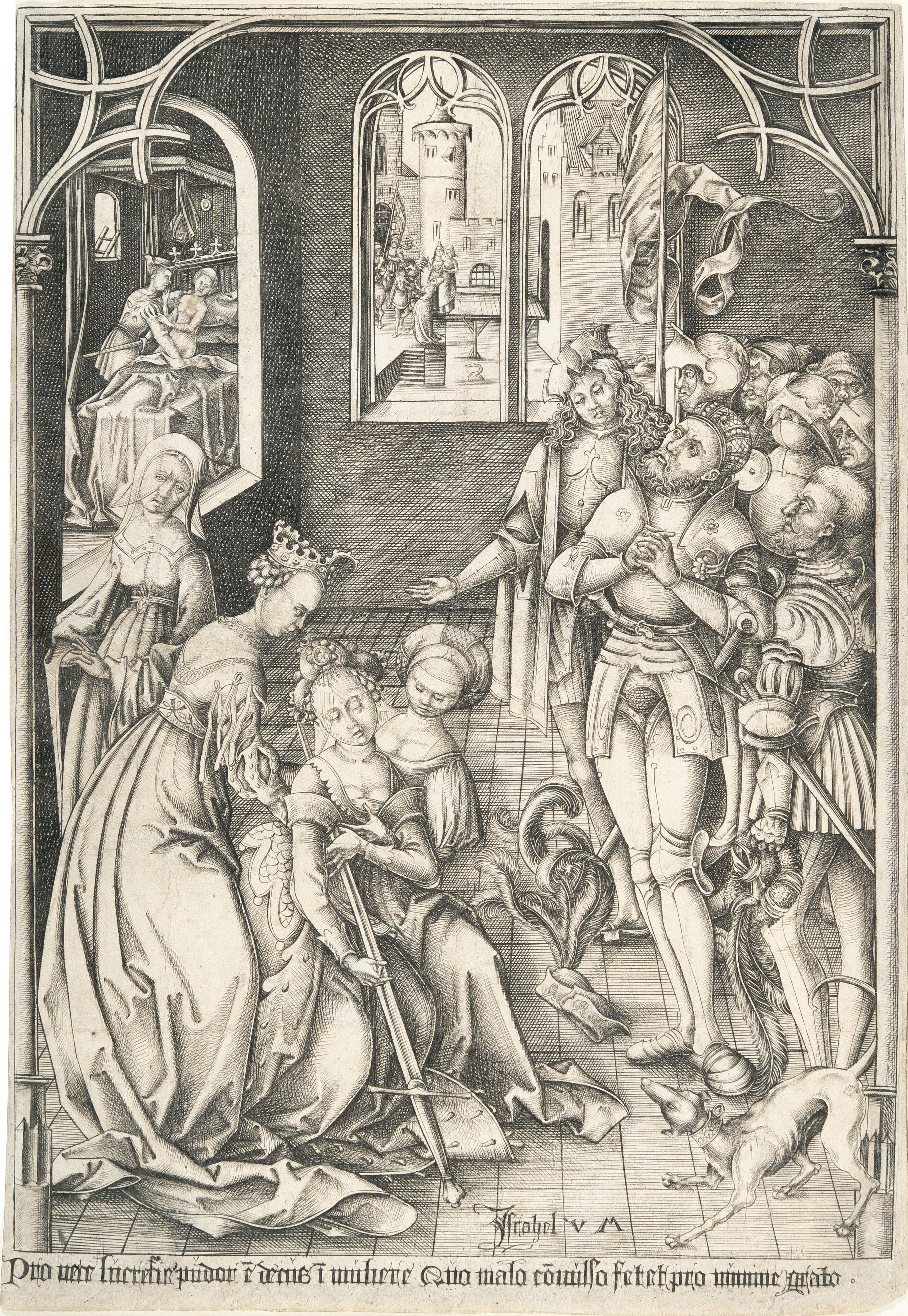 Israhel van Meckenem - Lucretia – Der Selbstmord der Lucretia