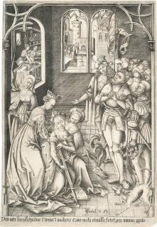 Israhel van Meckenem - Lucretia – Der Selbstmord der Lucretia