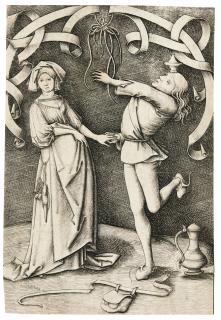 Israhel van Meckenem - The Juggler And The Woman (G. 405; L., Holl. 503)