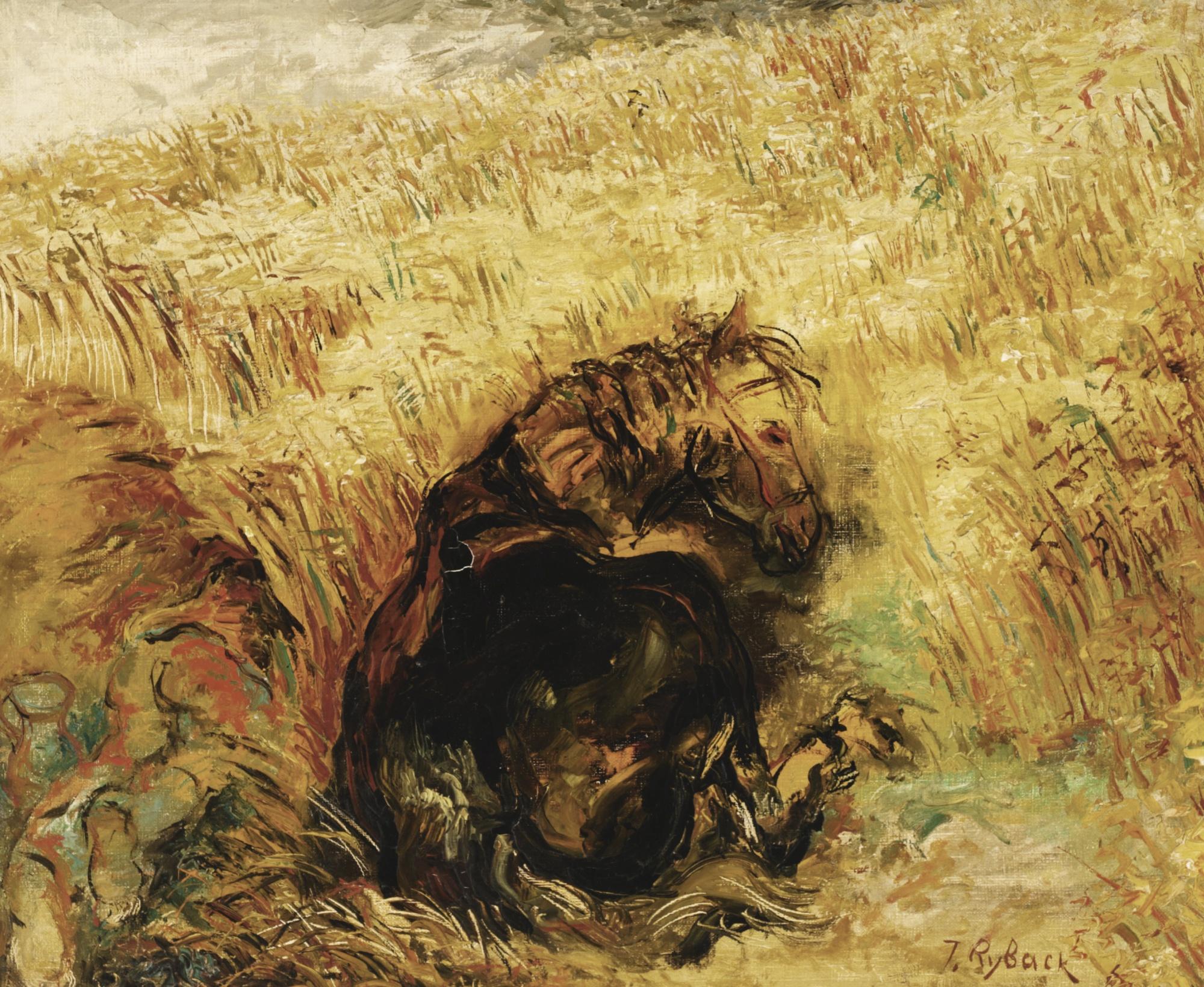 Issachar Ryback - Le Repos (Resting), Or, La Campagne