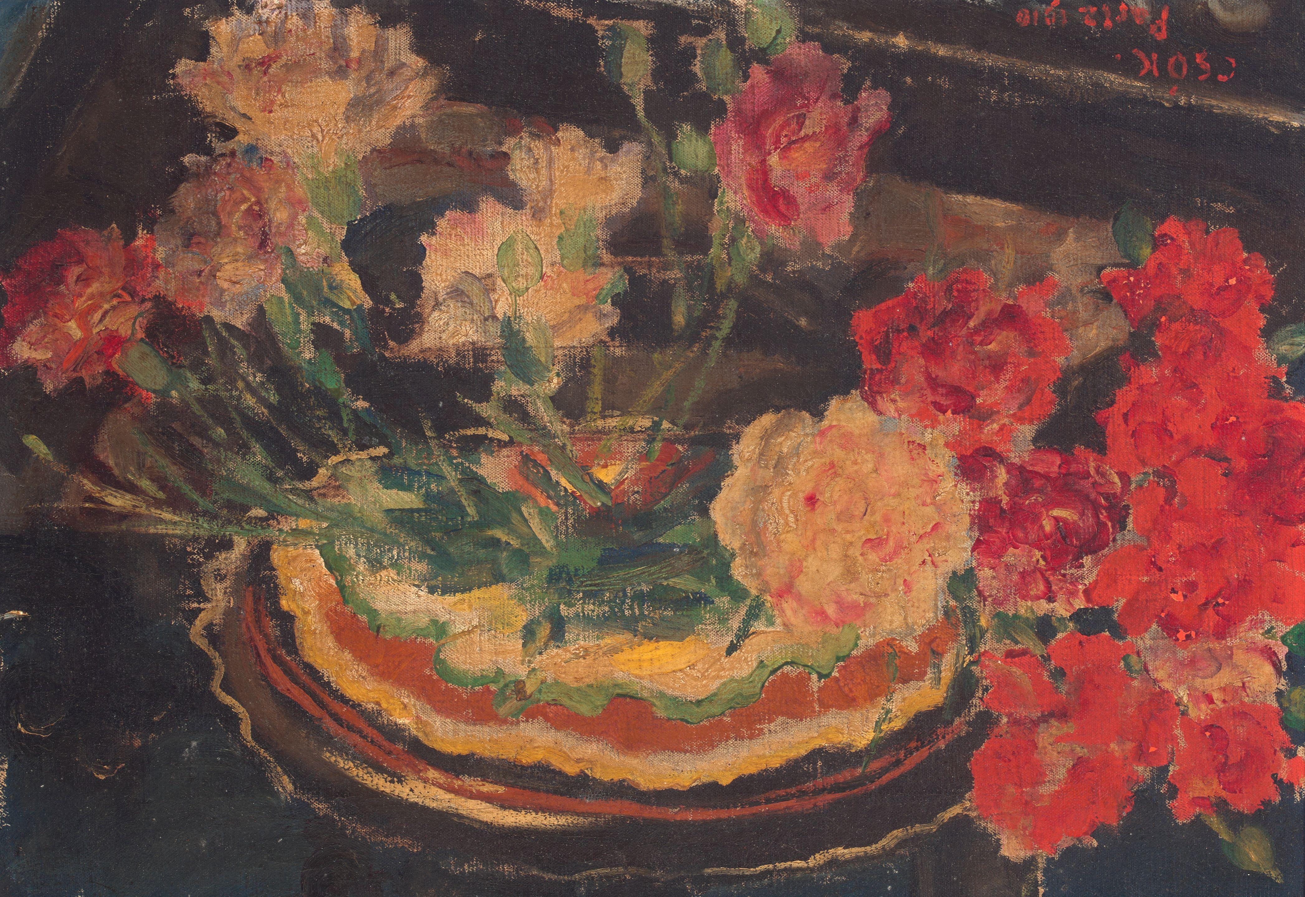 István Csók - Still Life with Flowers