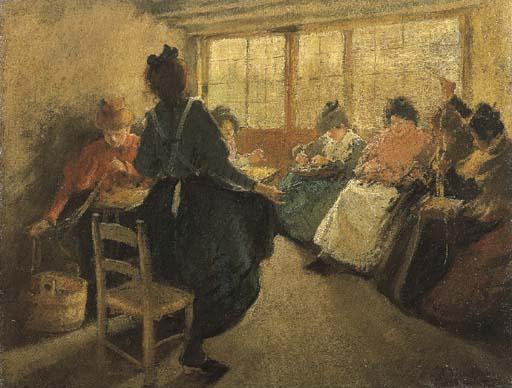 Italico Brass - Le ricamatrici, 1912