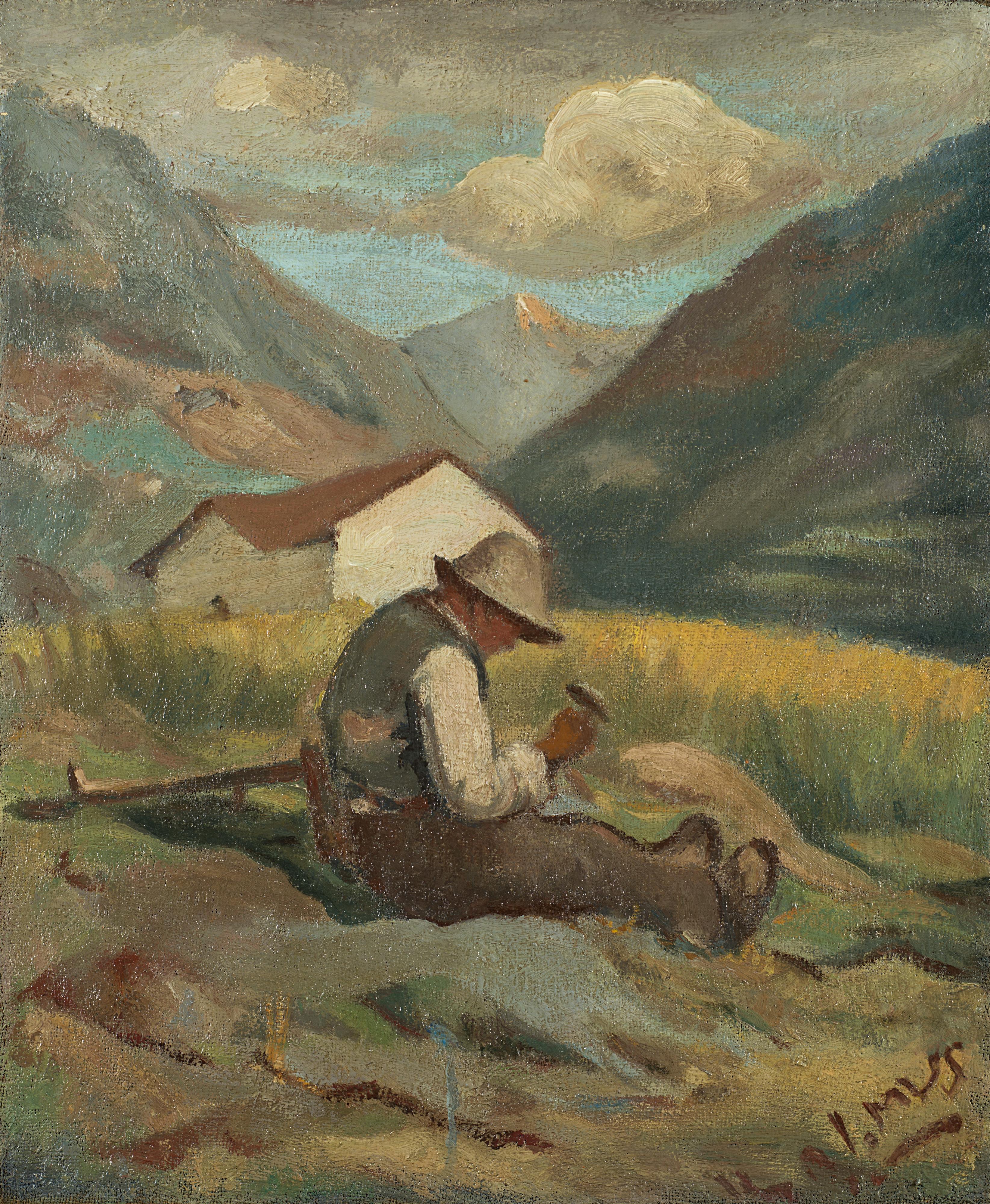 Italo Mus - Pastore al lavoro