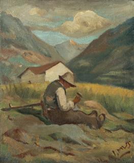 Italo Mus - Pastore al lavoro