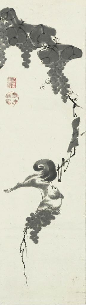 Ito Jakuchu - Grapes And Squirrel