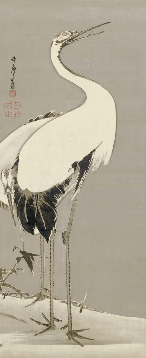 Ito Jakuchu - Two Cranes, 1798