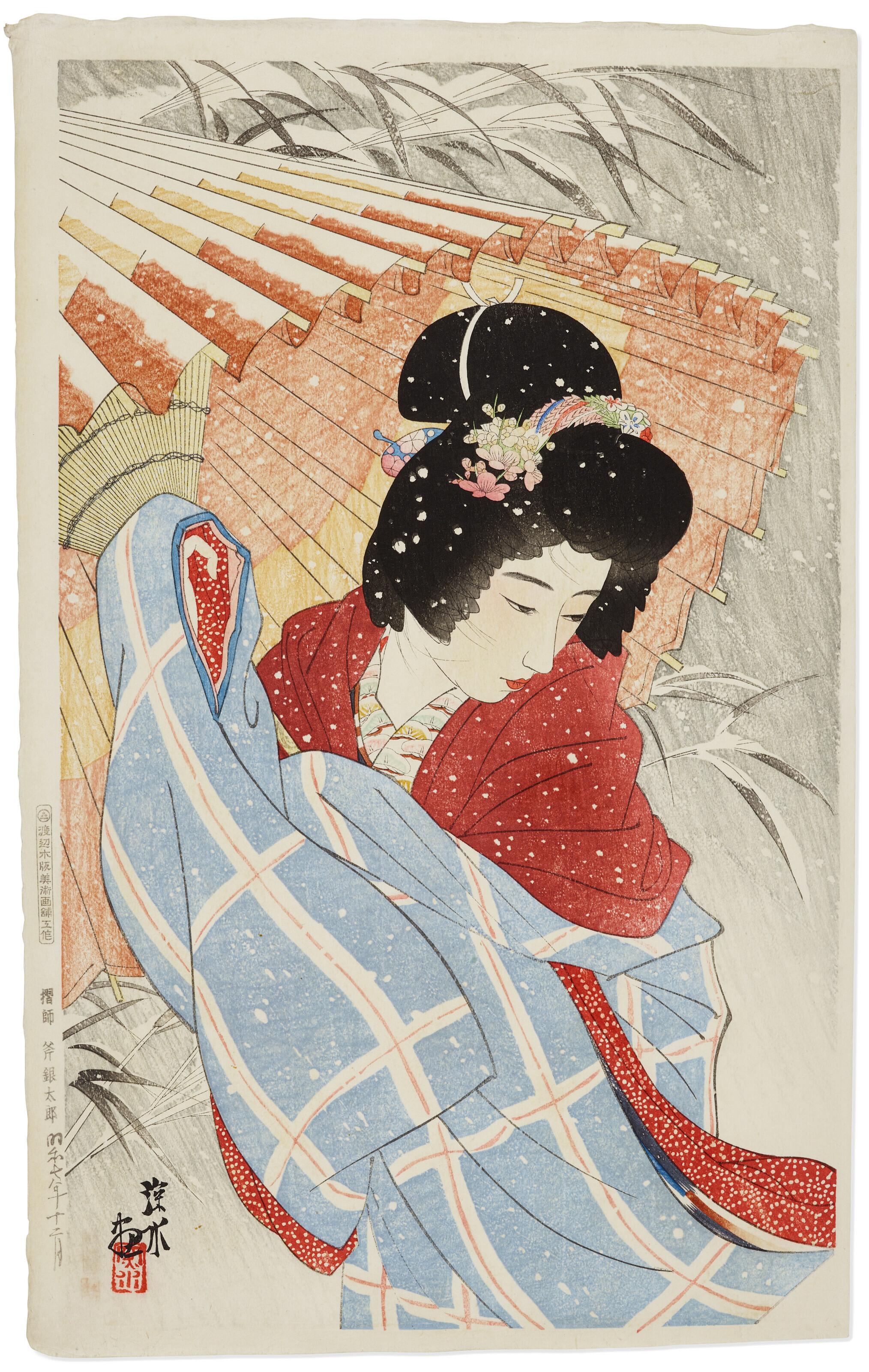 Ito Shinsui - Fubuki (Snowstorm)