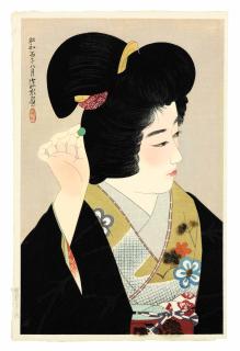 Ito Shinsui - Hitomi (Pupil of the eye) from the series Gendai bijinshu dai nishu (The second series of modern beauties), 1936.8