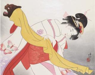 Ito Shinsui - Kagamijishi [Kabuki Dance]