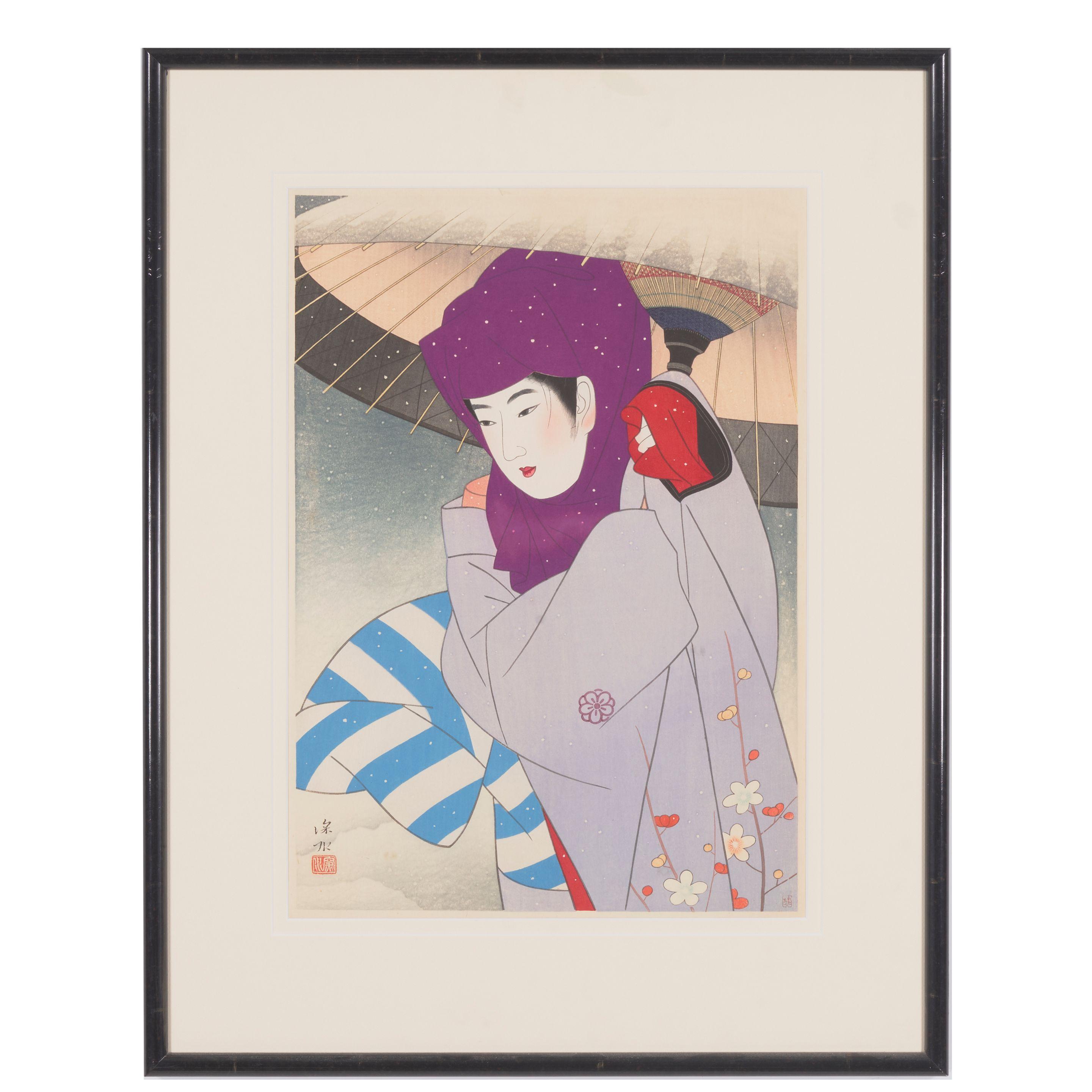 Ito Shinsui - Purple Hood (Okoso-zukin)