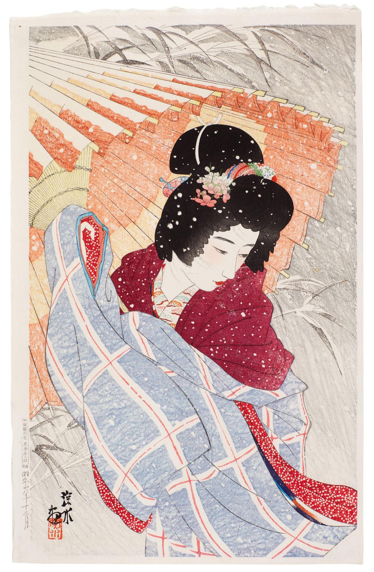 Ito Shinsui - Snowstorm (Fubuki)
