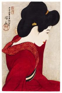 Ito Shinsui - Taikyo (Before the mirror [Red geisha])
