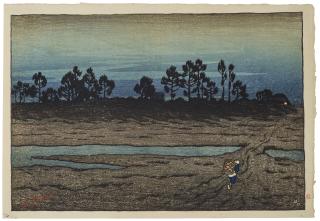 Ito Shinsui - Tamagawahara no yu (Evening at the River, Tamagawa)